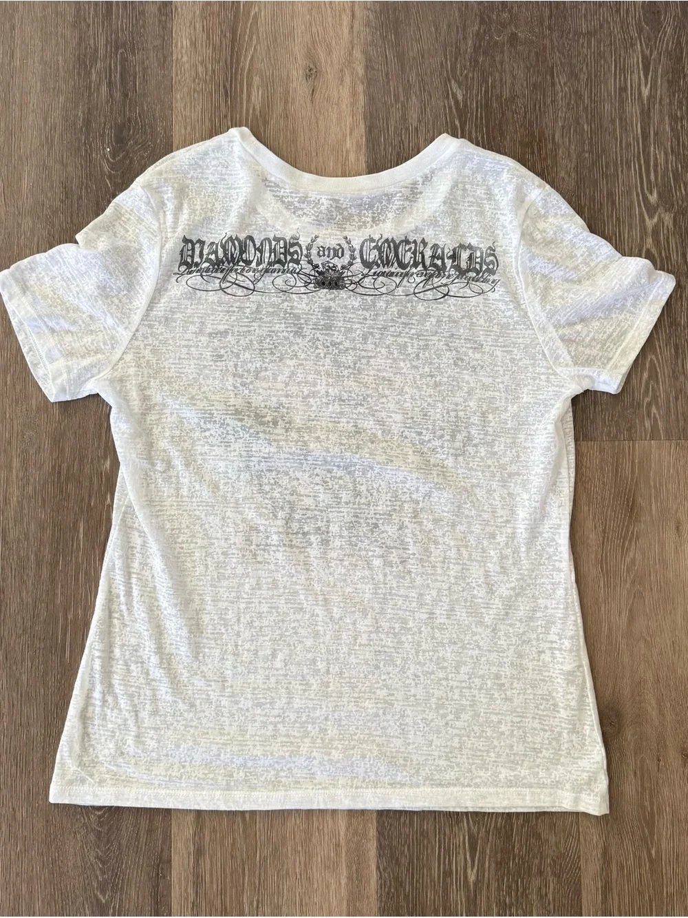 🖤 Express Burnout Graphic Tee | Women’s Size L | Y2K Grunge - Picture 5 of 5